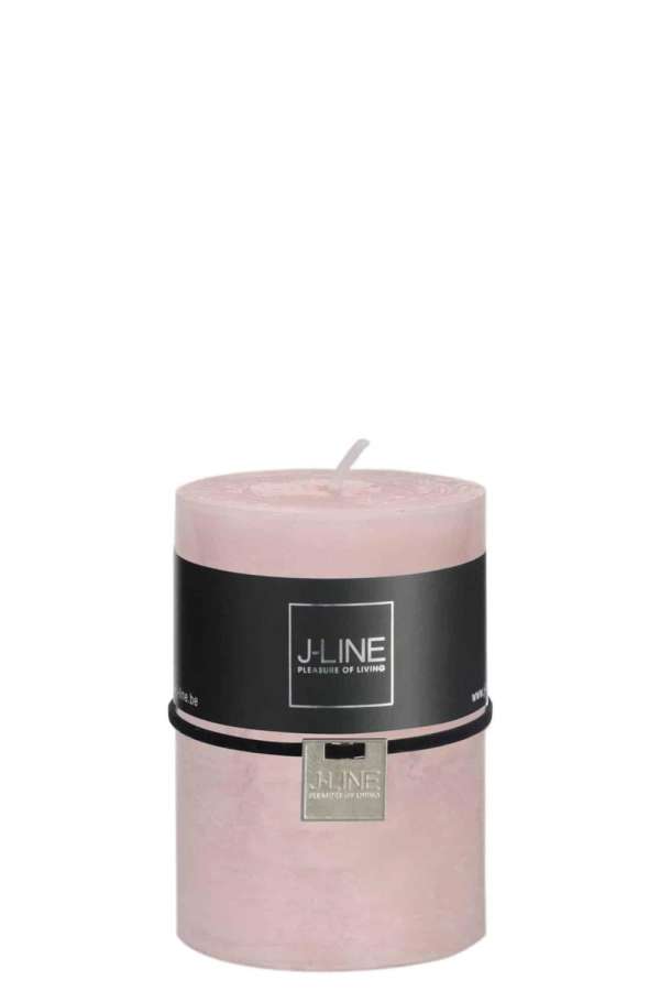 CYLINDER CANDLE POWDERPINK M 39H