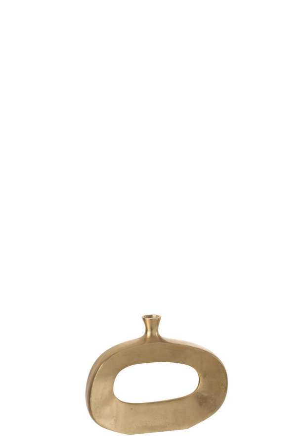 VAAS OVAAL ALUMINIUM GOUD SMALL