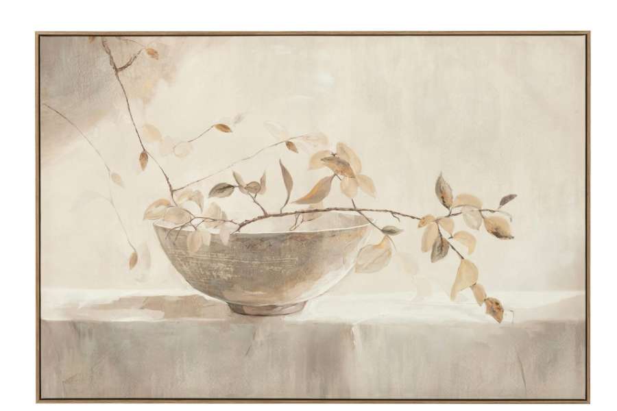 PAINTING BOG ACRYLIC/CANVAS WHITE/NATURAL