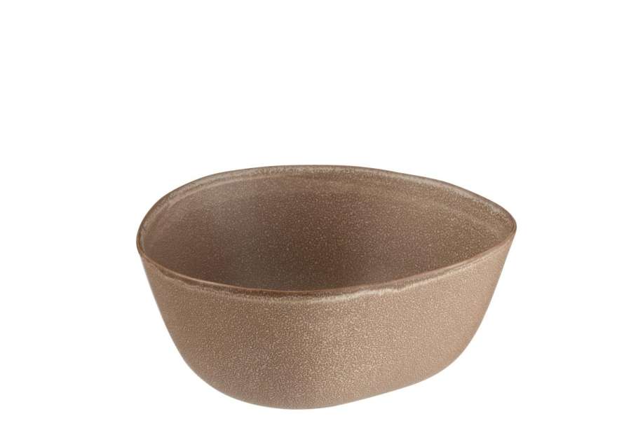BOWL LOUISE CERAMIC COGNAC LARGE