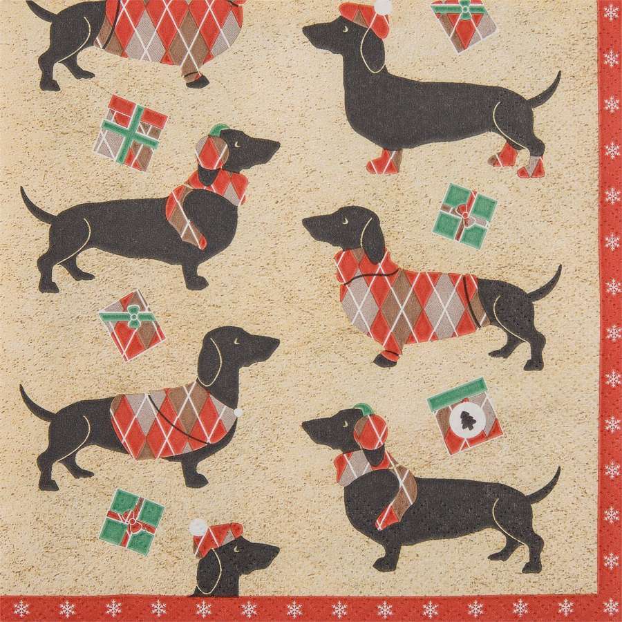 Serviett Jul 33X33Cm