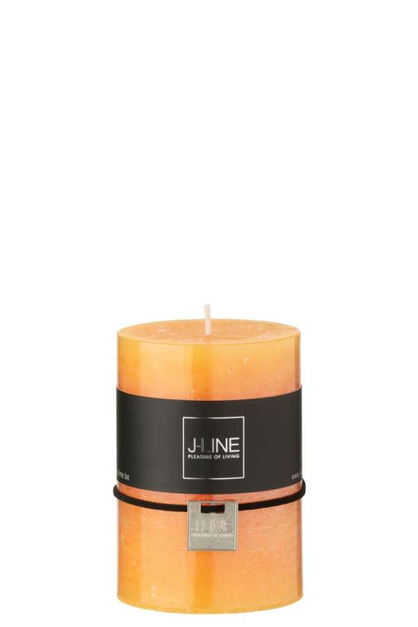 CYLINDER CANDLE LIGHT ORANGE MEDIUM 39H