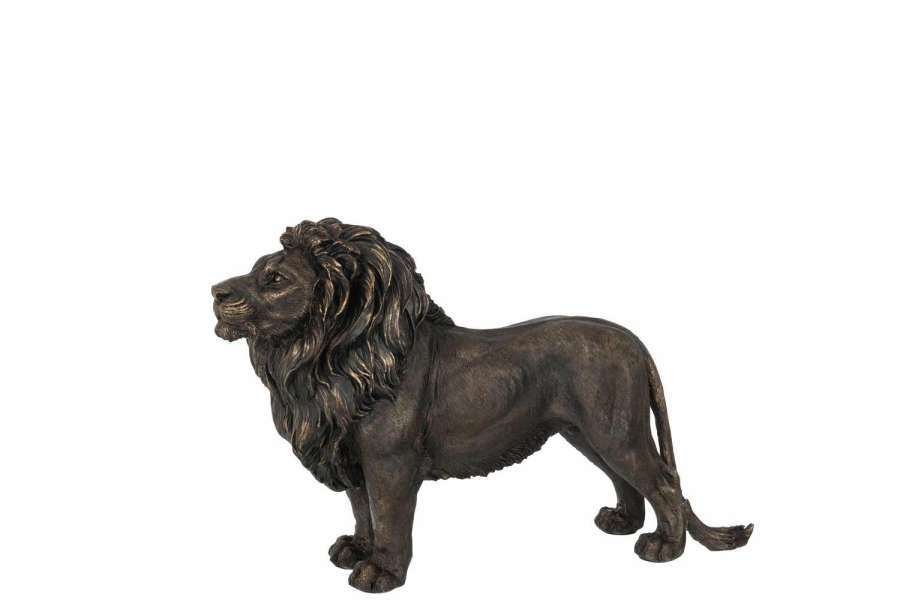 LION POLY BRONZE LARGE