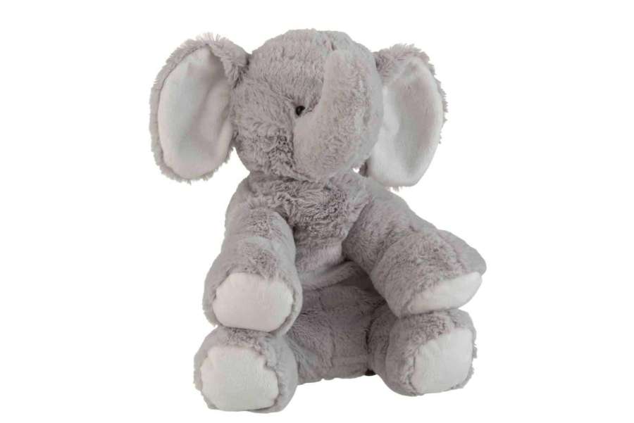 ELEPHANT PLUSH GREY LARGE