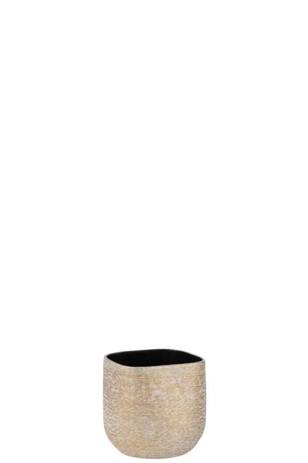 FLOWERPOT AUDREY CERAMIC CHAMPAGNE EXTRA SMALL