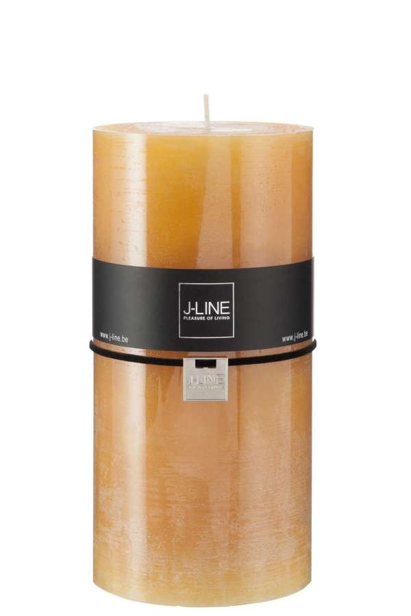 CYLINDER CANDLE OCHRE XXL-150H