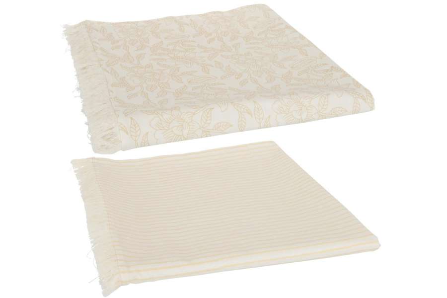 TAFELKLEED INDI TEXTIEL BEIGE ASSORTIMENT VAN 2