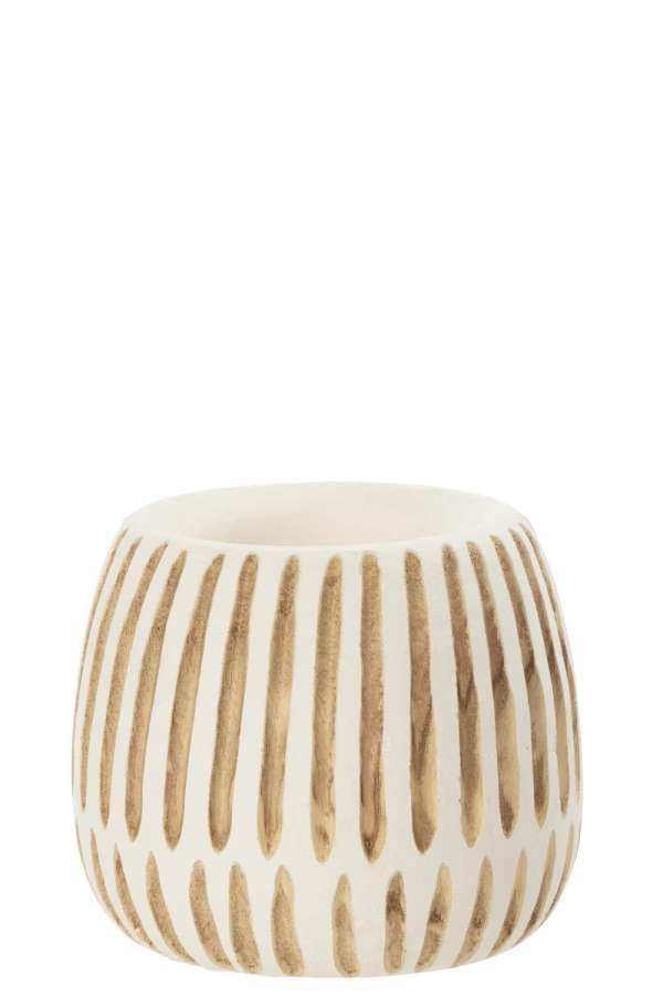 POT YING WOOD WHITE MEDIUM