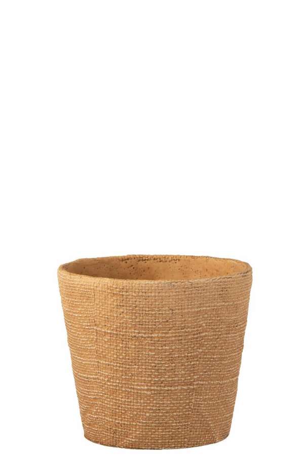 FLOWERPOT BISTRO CEMENT NATURAL LARGE