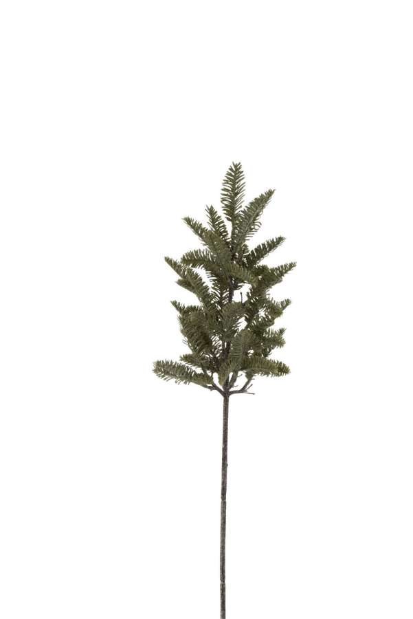BRANCH PINE GLITTER PLASTIC GREEN SMALL