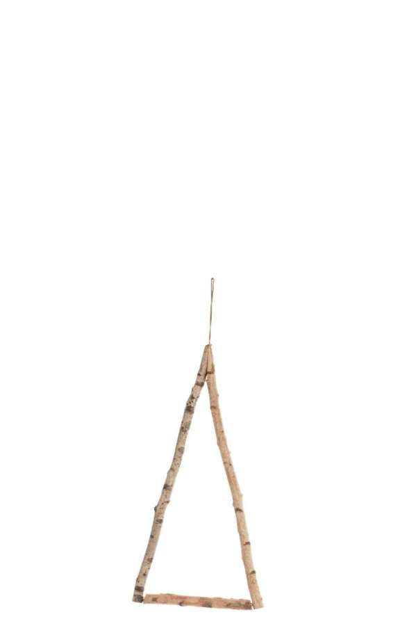 CHRISTMAS TREE FRAME HANGING BRANCH BROWN SMALL