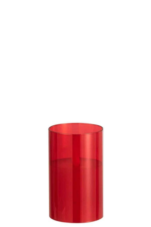 LEDLAMP SHINING GLASS RED SMALL