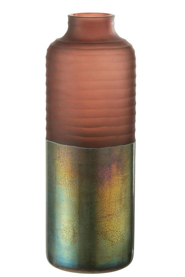 VASE MATTE/SHINY GLASS PINK LARGE