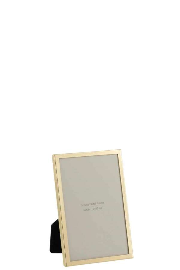 PHOTO FRAME FINE BORDER 10X15 METAL GOLD SMALL