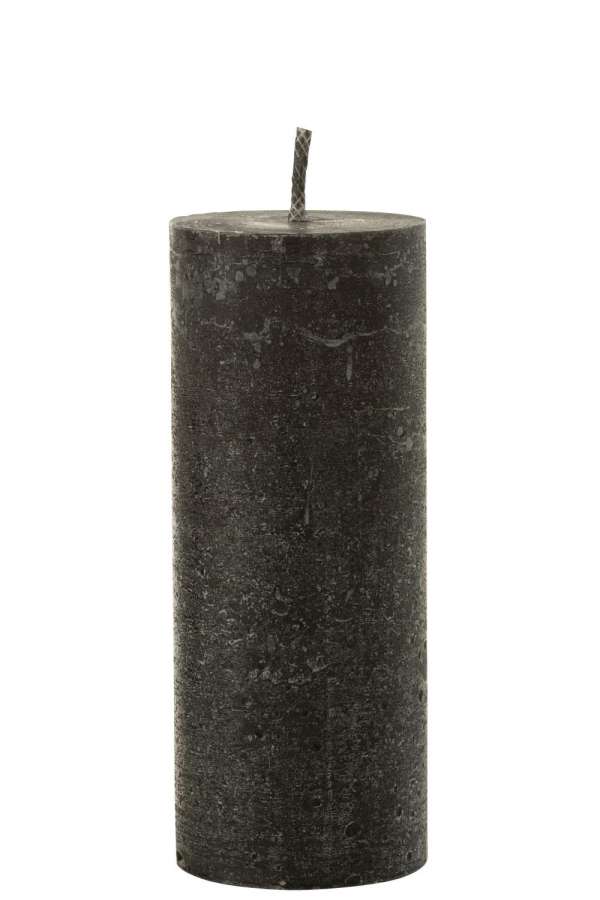 OUTDOOR CANDLE PILLAR PARAFFIN BLACK LARGE-45HOURS