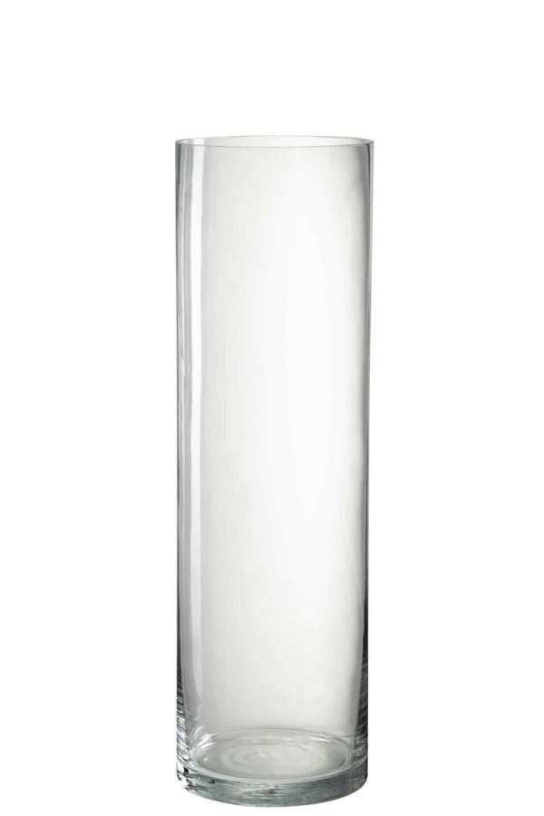 VASE CYLINDER ECA GLASS TRANSPARENT