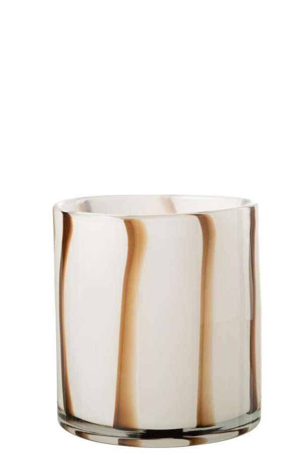 HURRICANE STRIPES SAFARI GLASS WHITE/BROWN MEDIUM