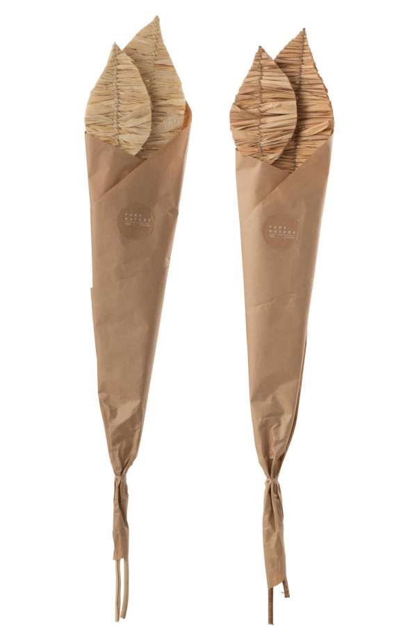 MAIZY LEAVES 2 PIECES NATURAL ASSORTMENT OF 2