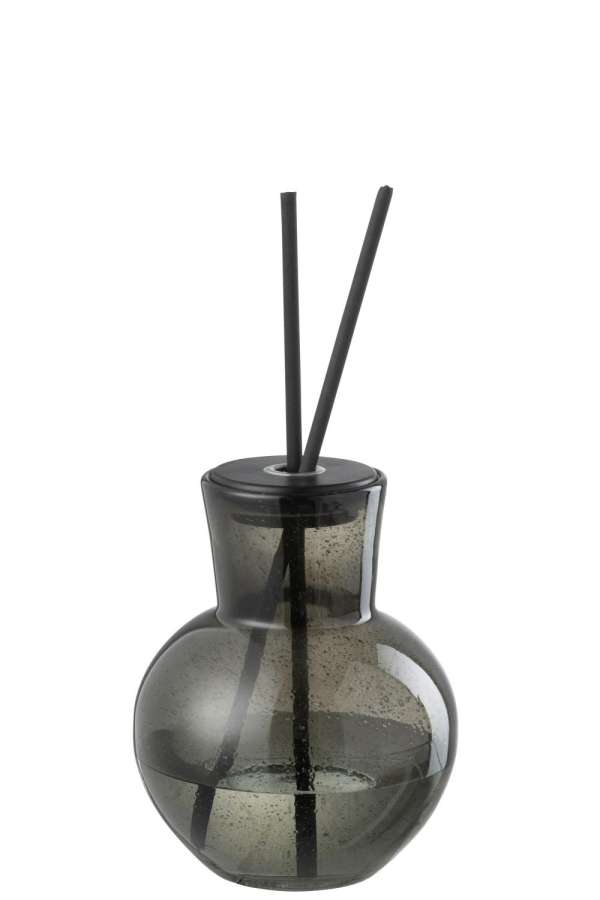 SCENTED OIL VASE LID OLIVE&FRANKINCENSE GLASS GREEN