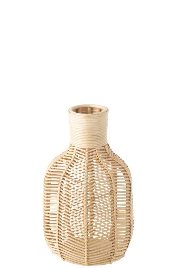 BASKET BOTTLE RAFFIA NATURAL
