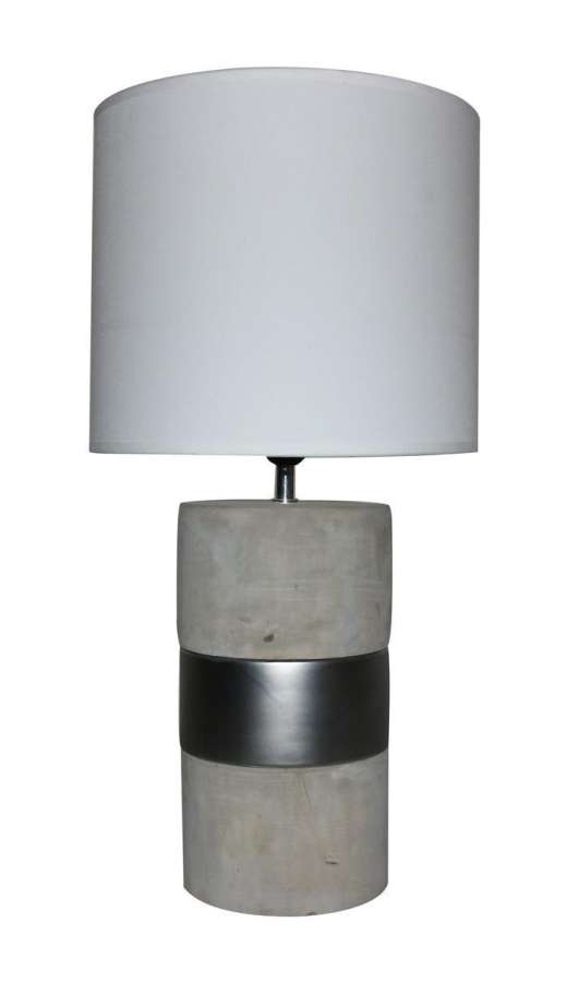 Lampe Base Betong/Grå,17X17X41Cm