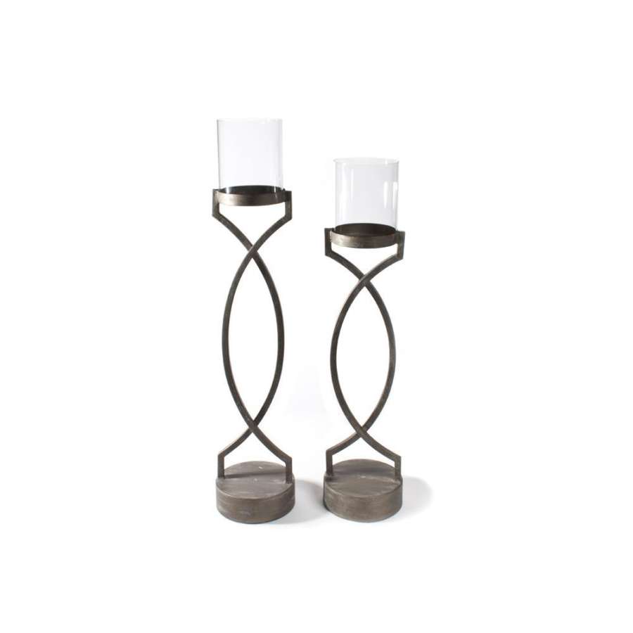 Lysestake M/Sving Grå Liten 16X70Cm