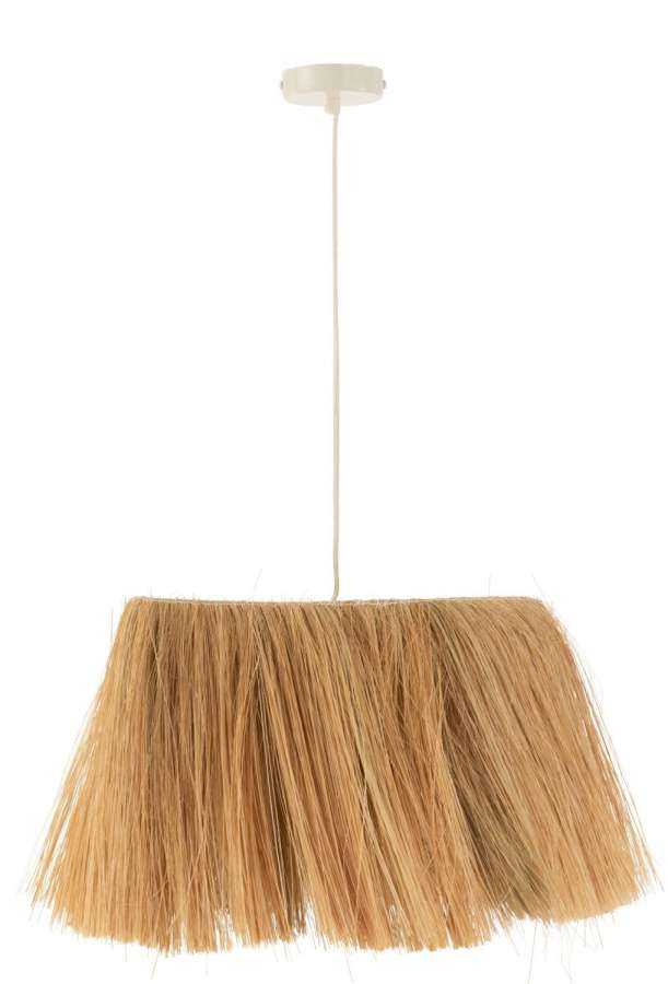 HANGING LAMP BAHAMAS METAL/GRASS NATURAL