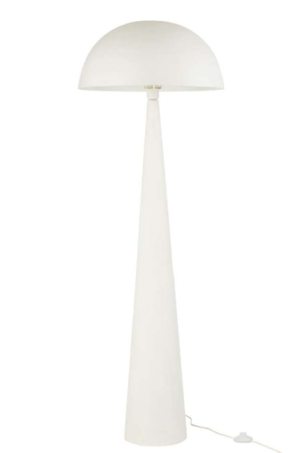 LAMP MUSHROOM METAL MATT WHITE LARGE