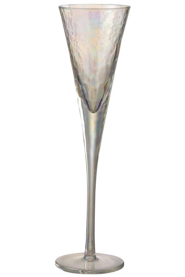 CHAMPAGNE GLASS IRREGULAR GLASS TRANSPARENT