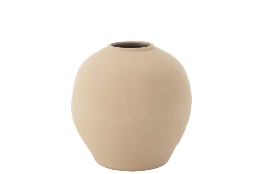 VASE CASSIA ROUND CLAY NATURAL LARGE