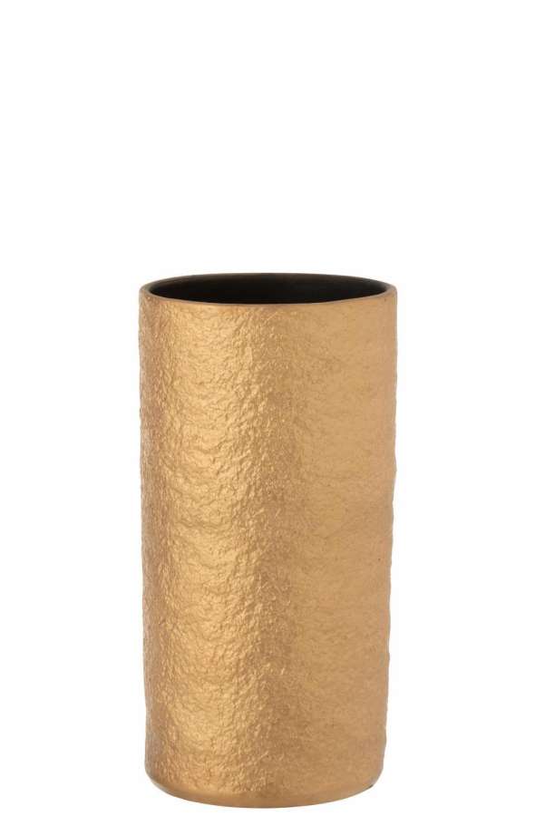 VASE GATSBY CERAMIC GOLD MEDIUM