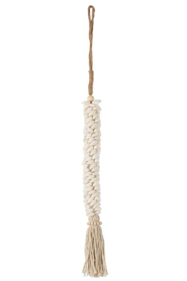HANGER SHELLS WHITE ROPE COTTON ECRU