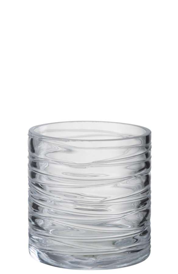 HURRICANE STRIPES GLASS TRANSPARENT SMALL