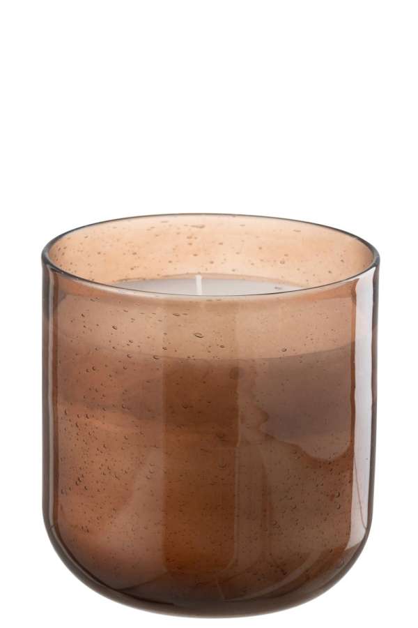 SCENTED CANDLE LI-LY LAND WAX BROWN MEDIUM-75H