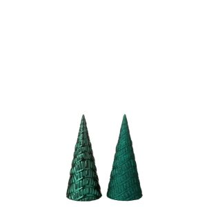 TREE PLASTIC DARK GREEN ASSORTMENT OF 2