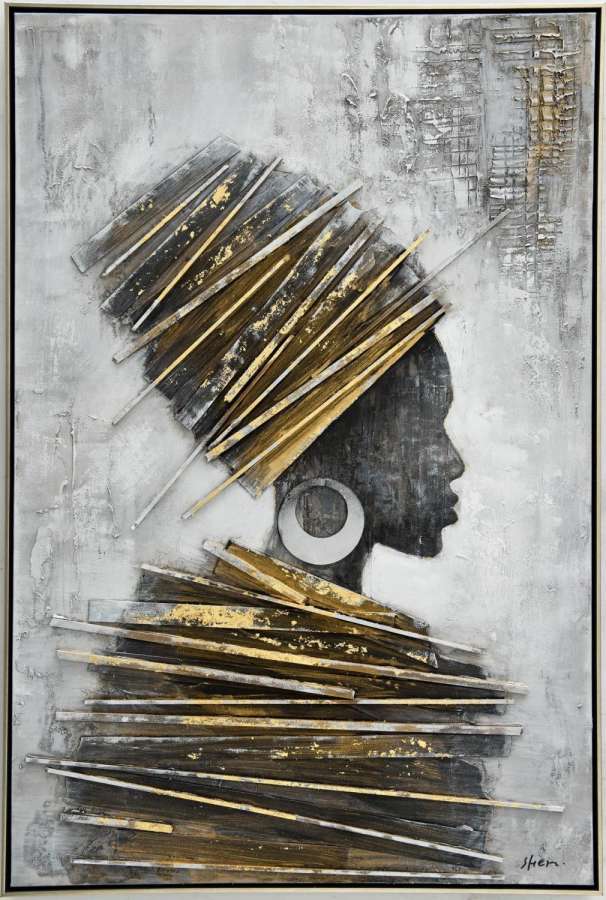 Maleri m/ramme 80x120cm