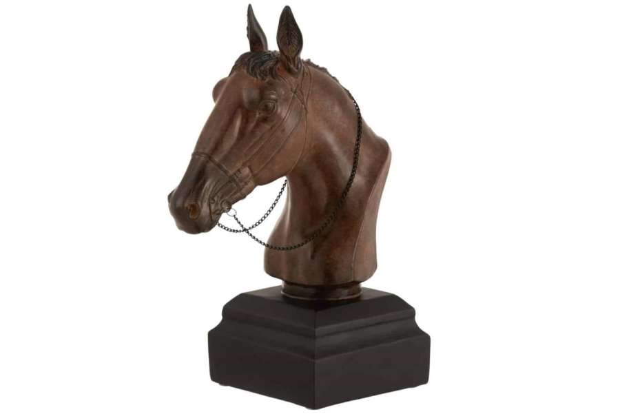 HORSE HEAD POLY BROWN