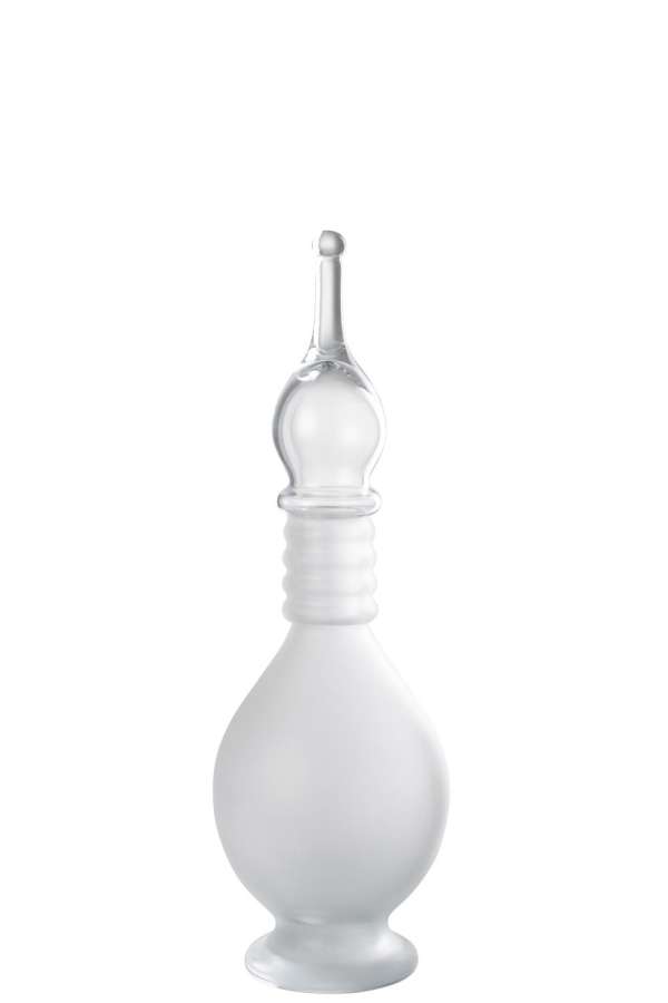 VASE+CAP PHIAL DECO JOE GLASS TRANSPARENT MEDIUM