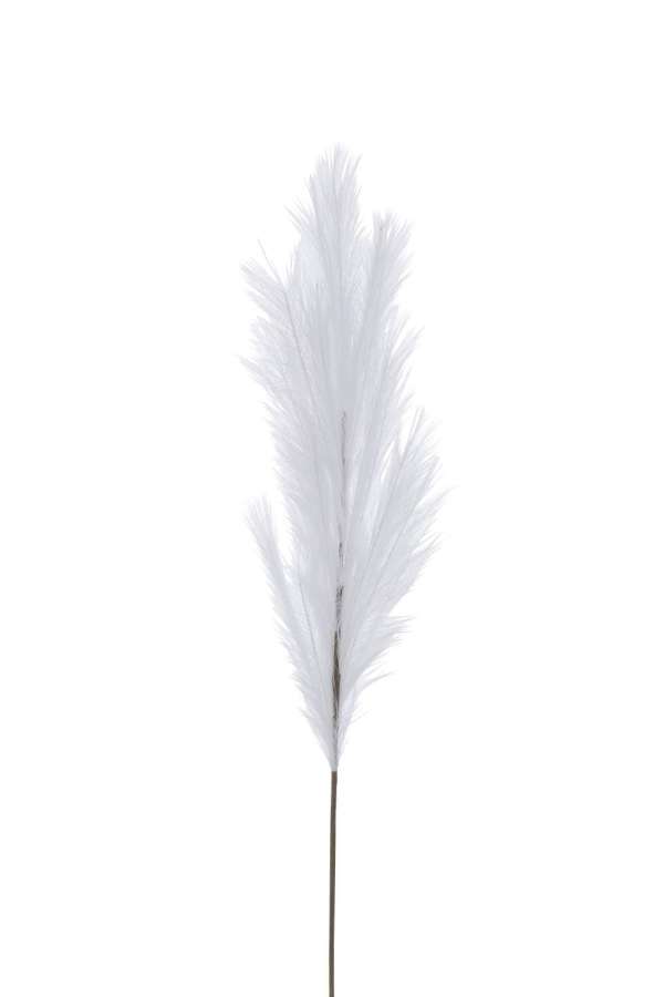 BRANCH PLUMEAU PLASTIC WHITE MEDIUM