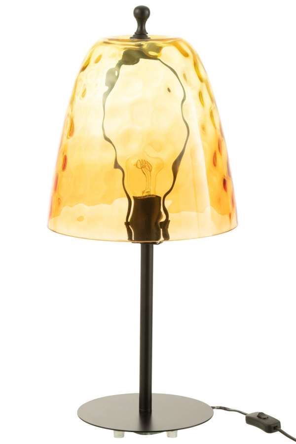 TABLE LAMPE OCEANE GLASS YELLOW