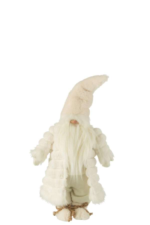 GNOME PADDED COAT TEXTILE CREAM/BROWN SMALL