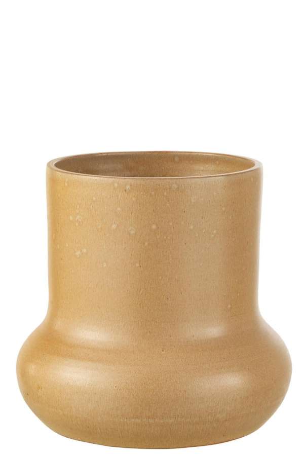 FLOWERPOT ORGANIC CERAMIC BEIGE LARGE
