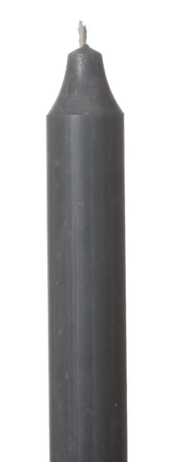 Kronelys Rustikk 2,2X30Cm 29 Grå