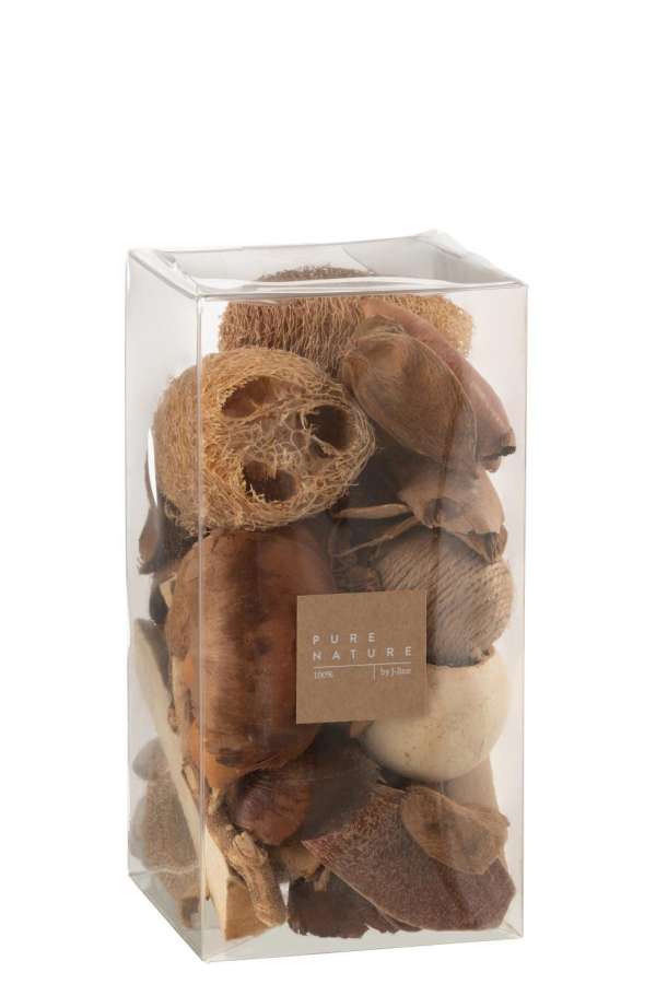 BOX DRIED NUTS BROWN