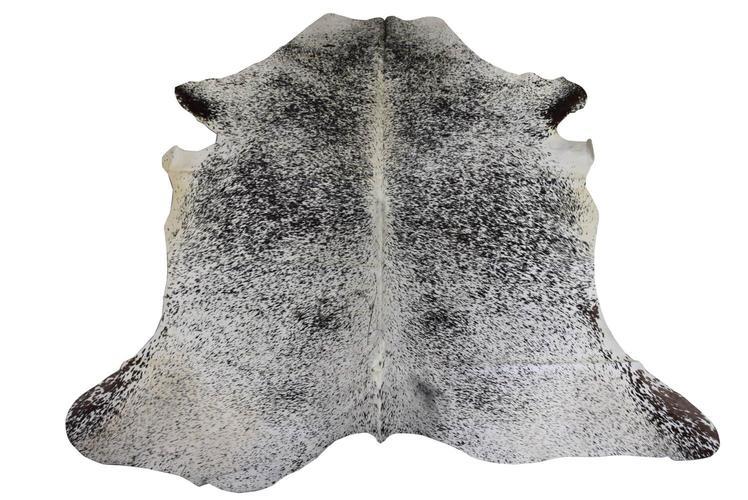 COWHIDE LEATHER SALT & PEPPER BLACK/WHITE3-4M²