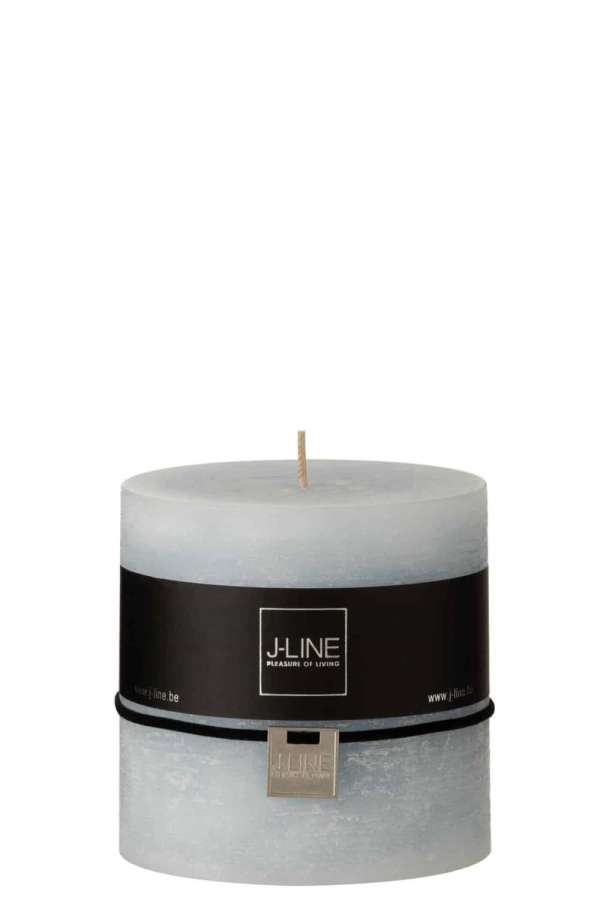 CYLINDER CANDLE  LIGHT BLUE 64H