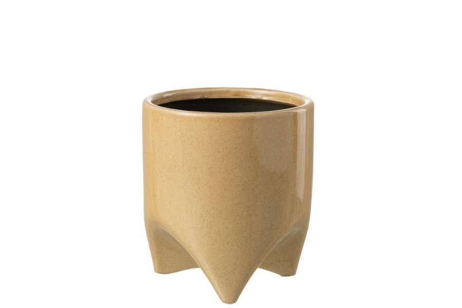 FLOWERPOT HELIA CERAMIC GREEN MEDIUM
