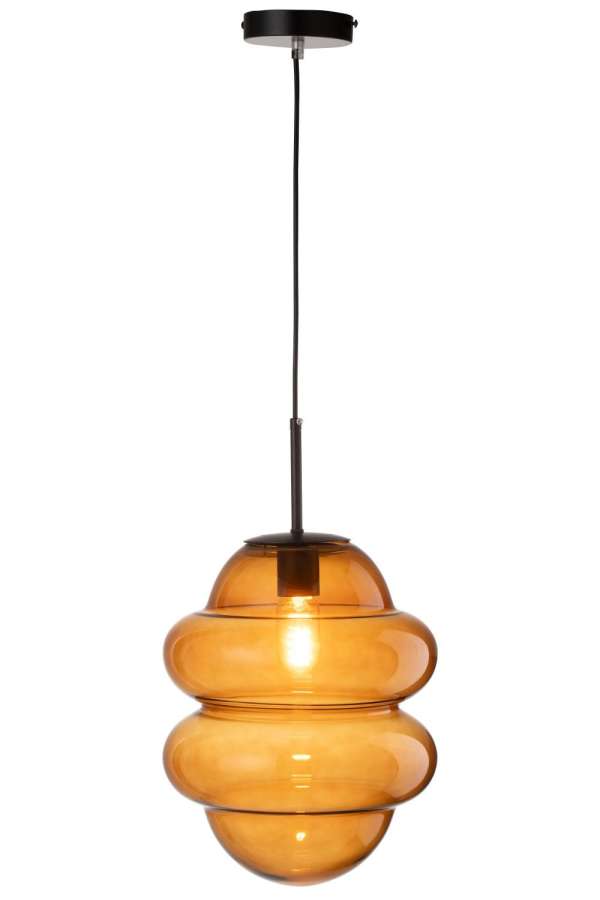 HANGING LAMP HONEY SPOON GLASS BROWN