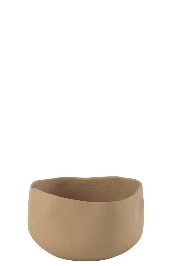 BOWL GOA ALUMINIUM BEIGE