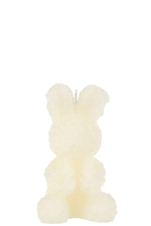 CANDLE RABBIT WHITE MEDIUM-15H